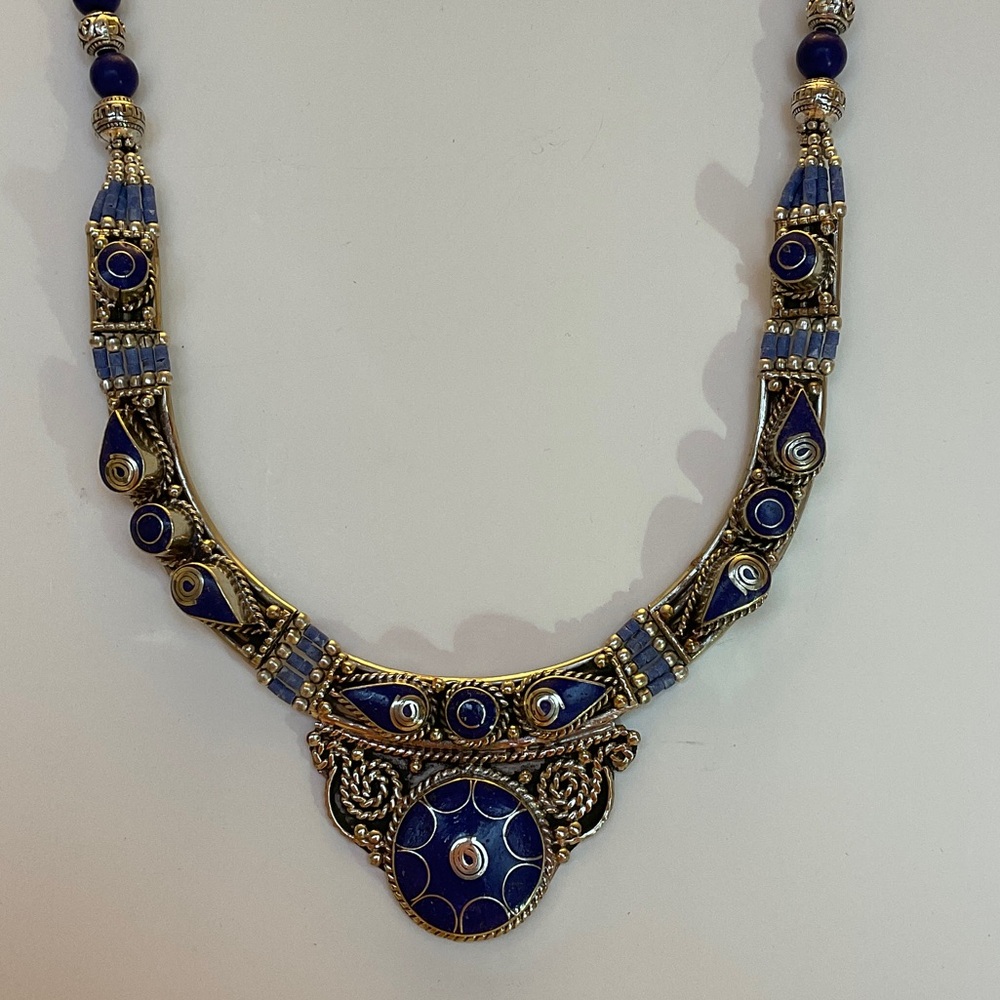 NWOT TIBETAN SILVER HANDCRAFTED BEADED NECKLACE - Picture 5 of 11